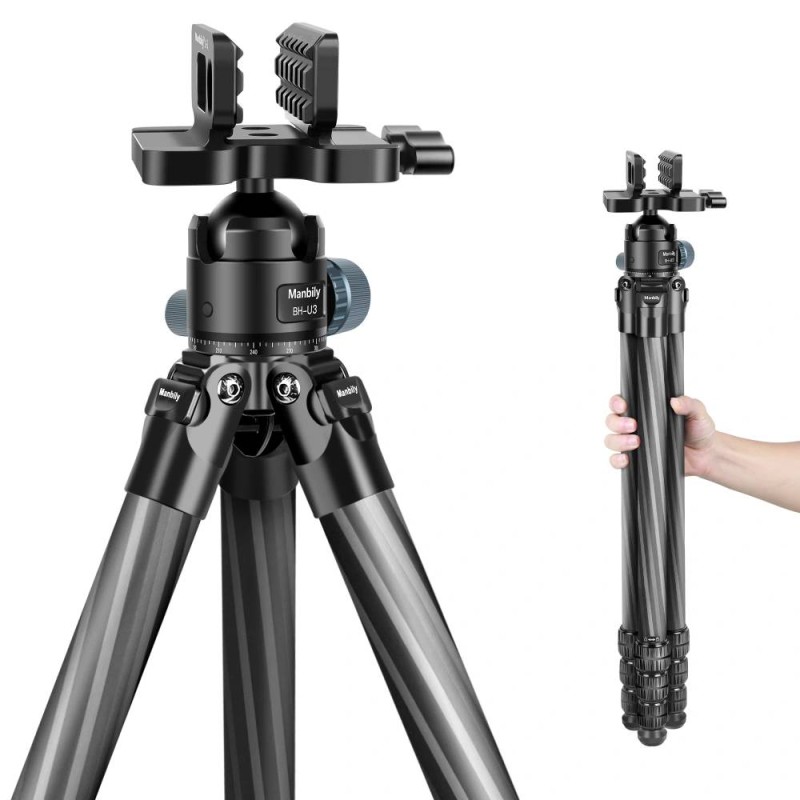 Manbily WZ-324PA Karbon Fiber Av Tripodu + BH-U3 Atış Başlığı