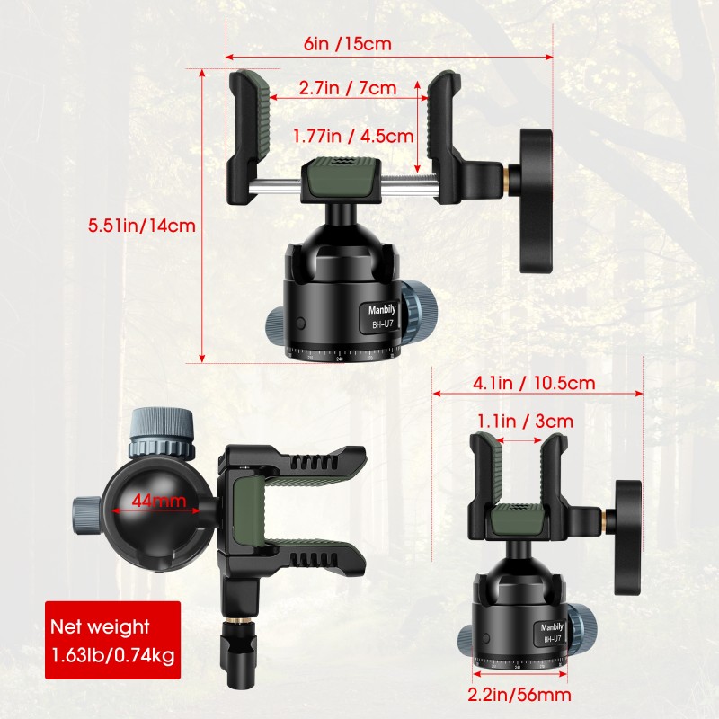 BH-U7 Tripod Kafası